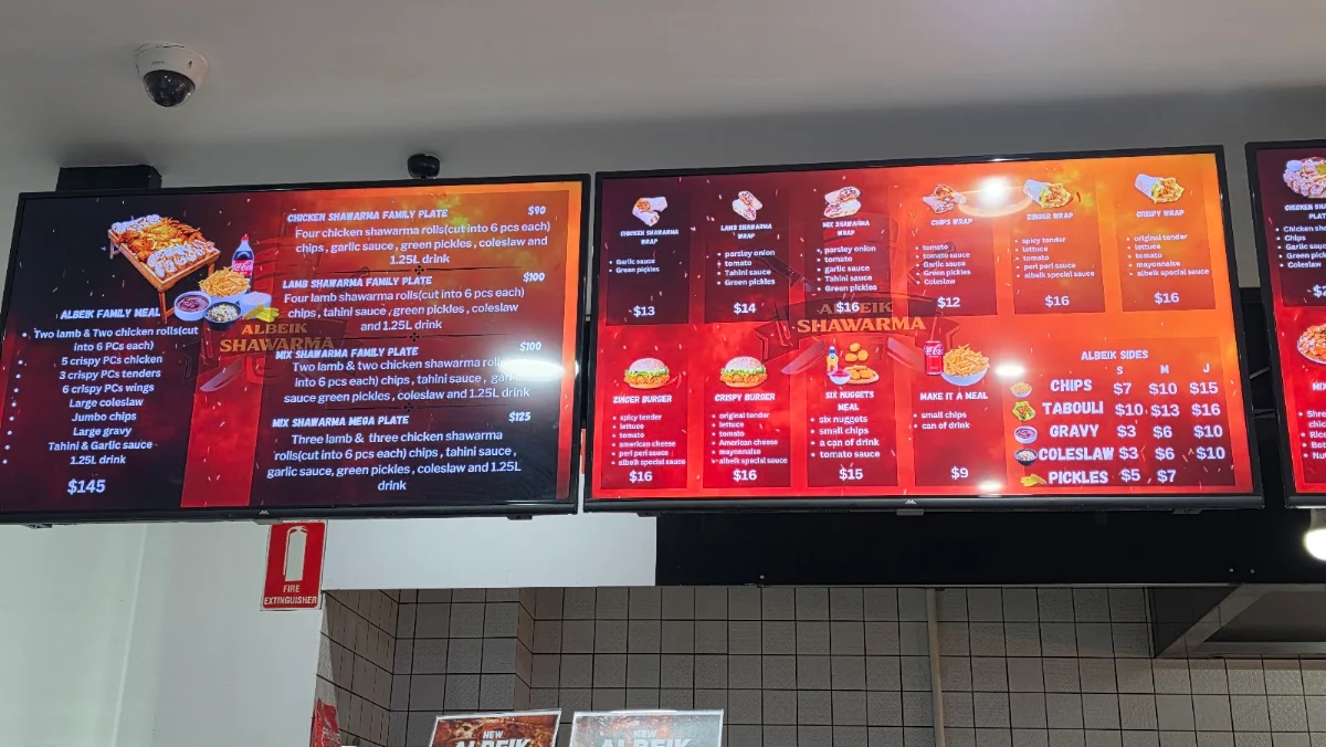 Menu, Al Beik Shawarma