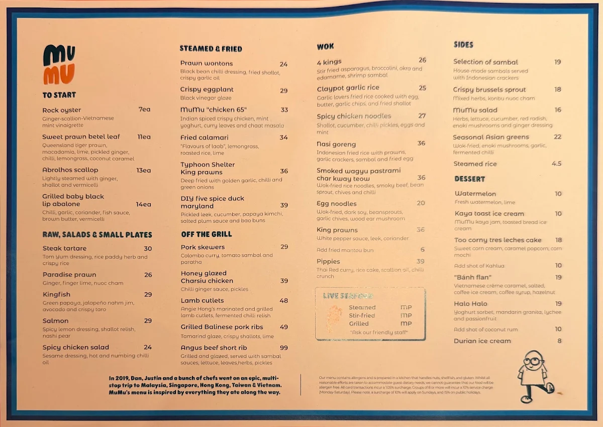 Menu, MuMu