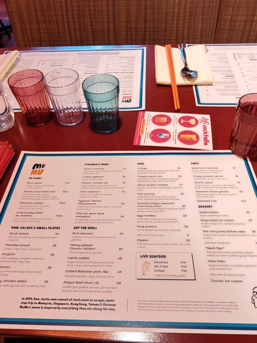 Menu, MuMu