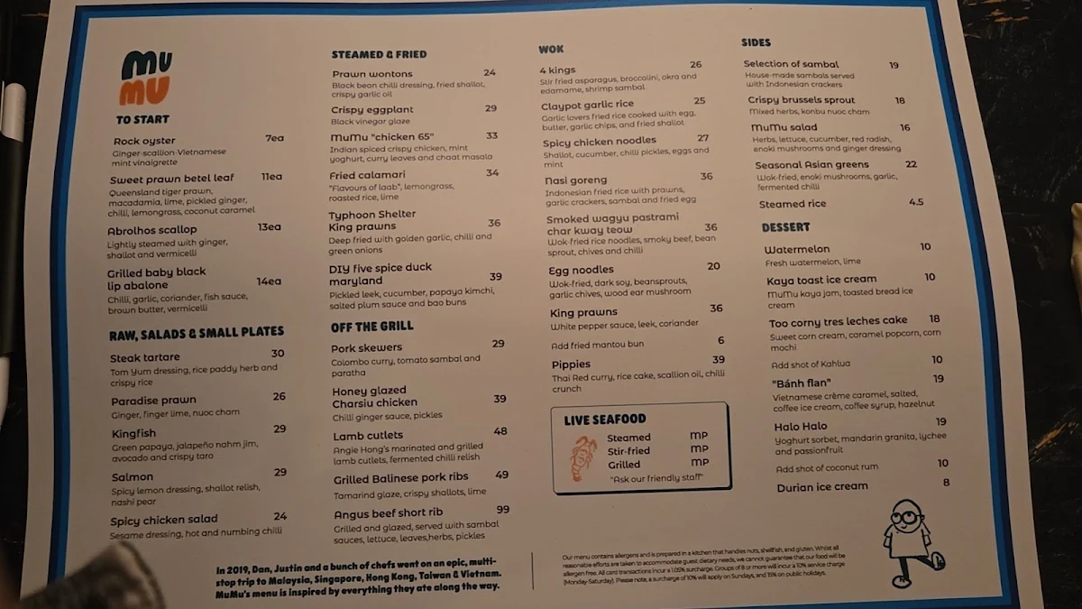 Menu, MuMu