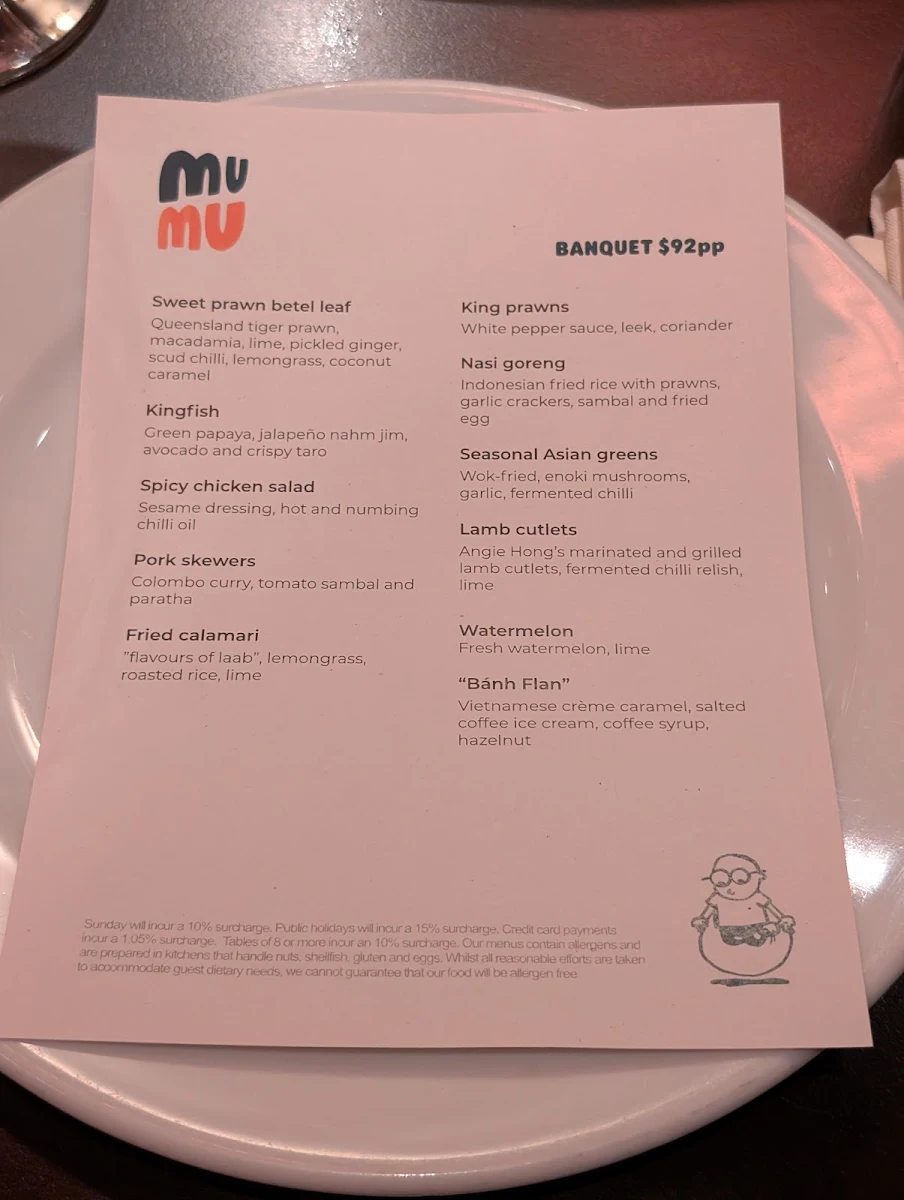 Menu, MuMu