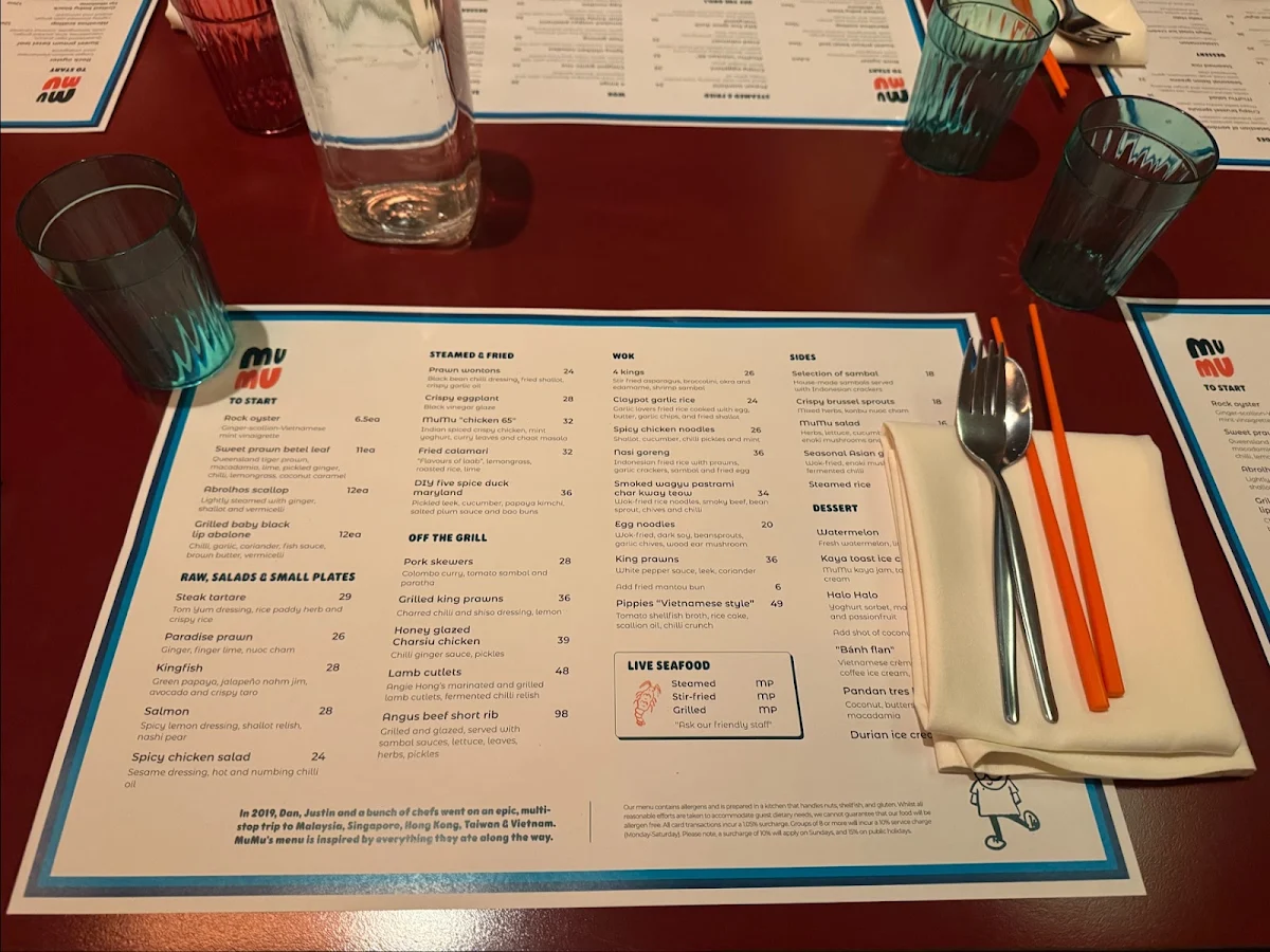Menu, MuMu