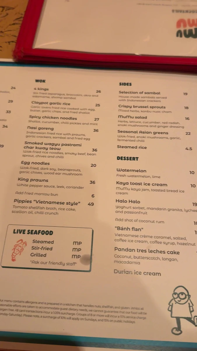 Menu, MuMu