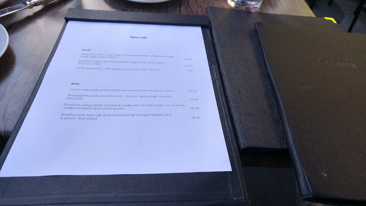 Menu, Cicciolina