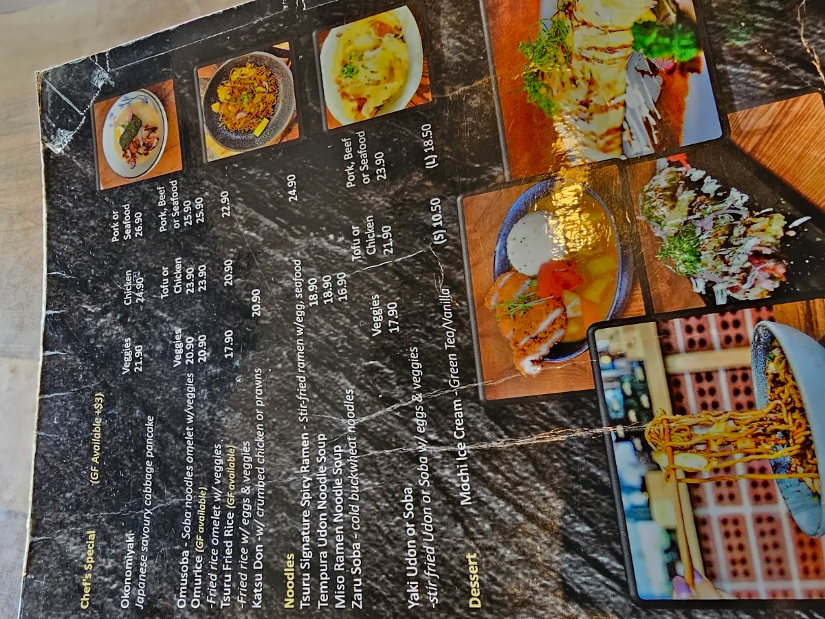 Menu, Tsuru Albany Creek