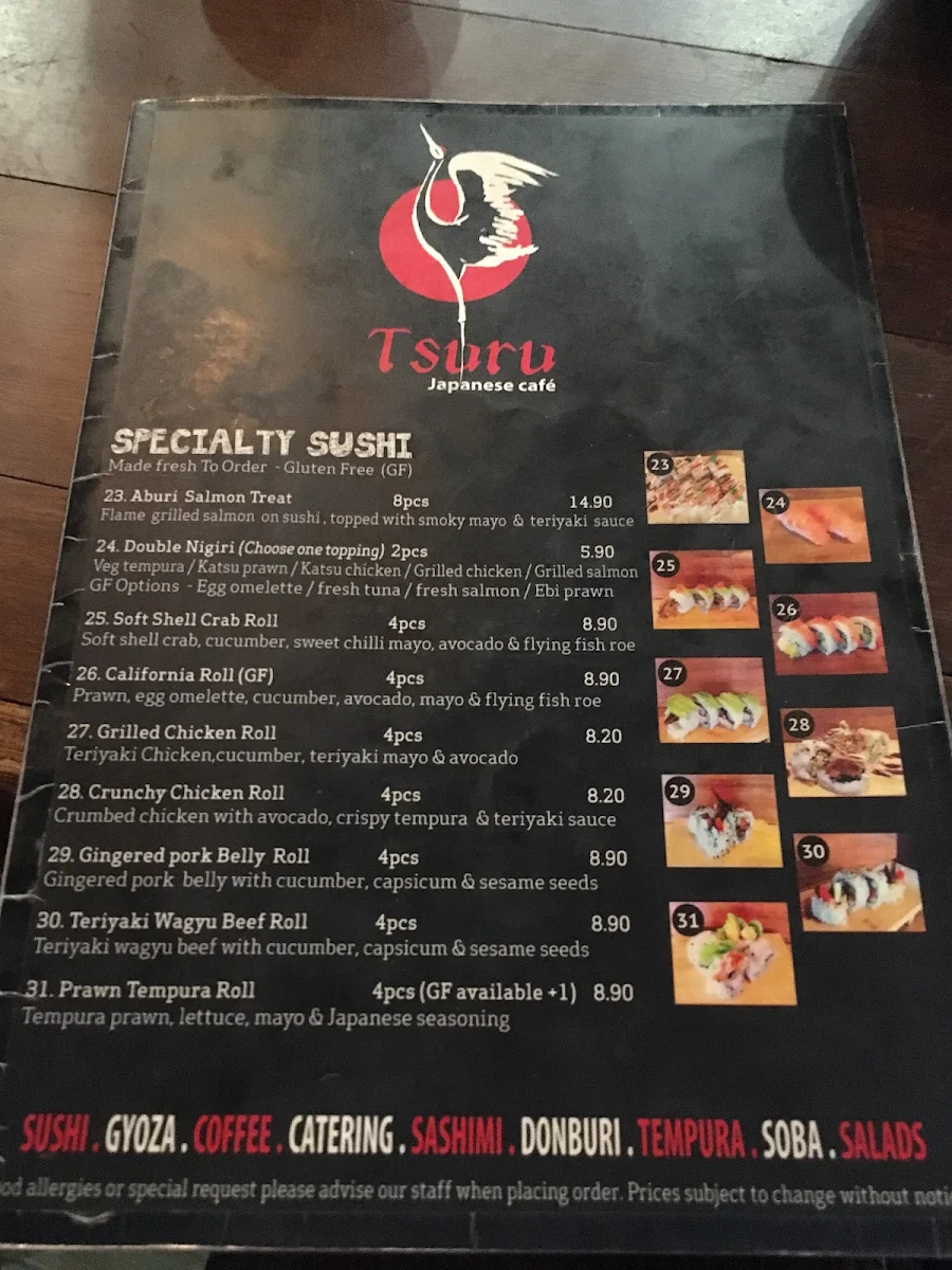 Menu, Tsuru Albany Creek