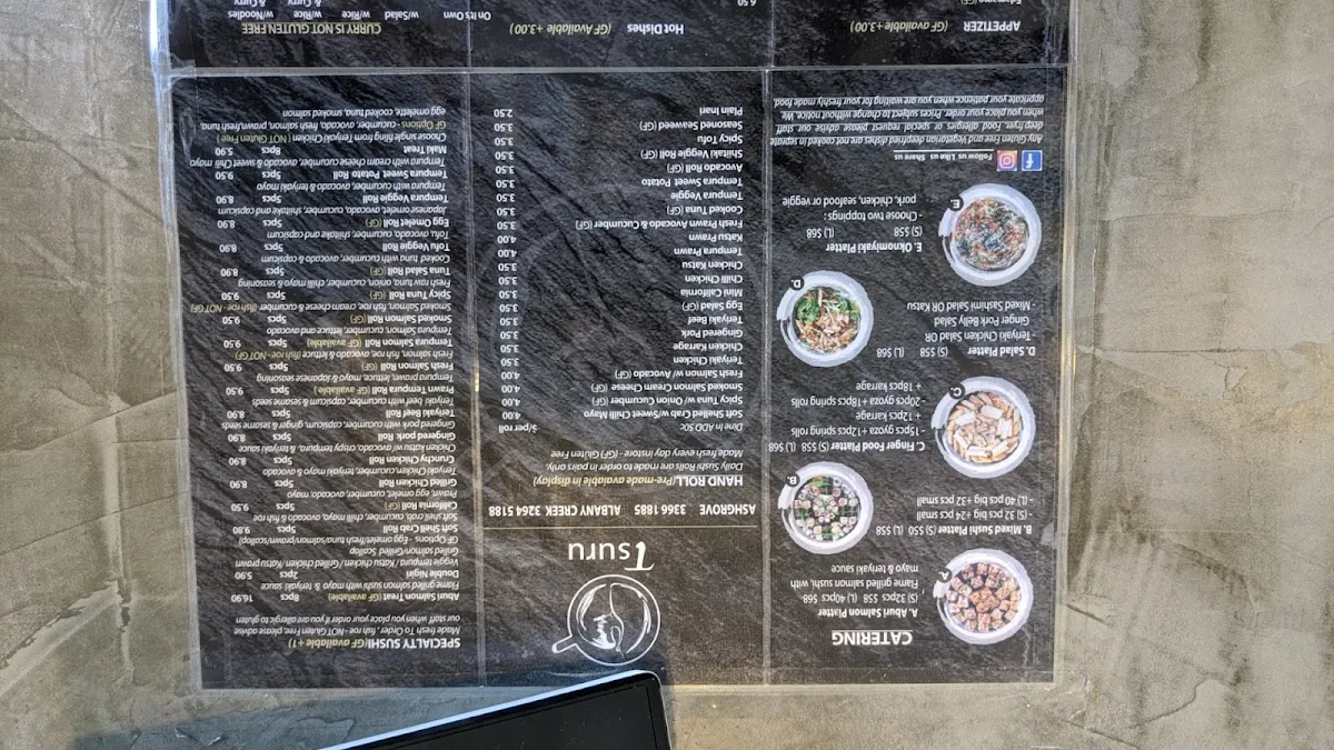 Menu, Tsuru Albany Creek