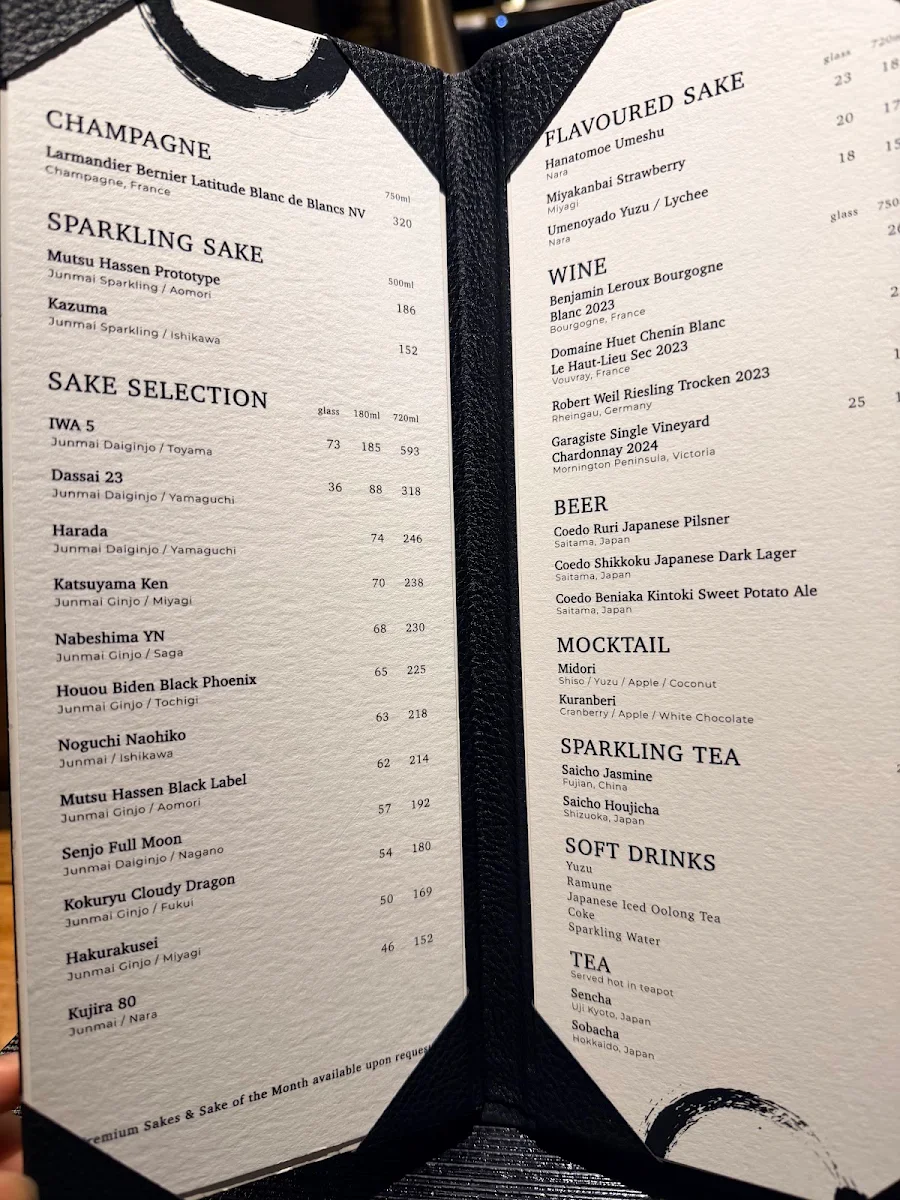 Menu, AOI TSUKI