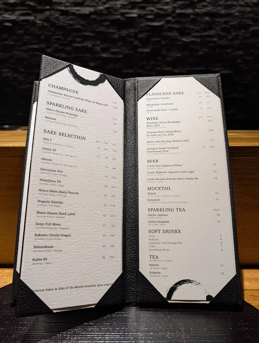 Menu, AOI TSUKI
