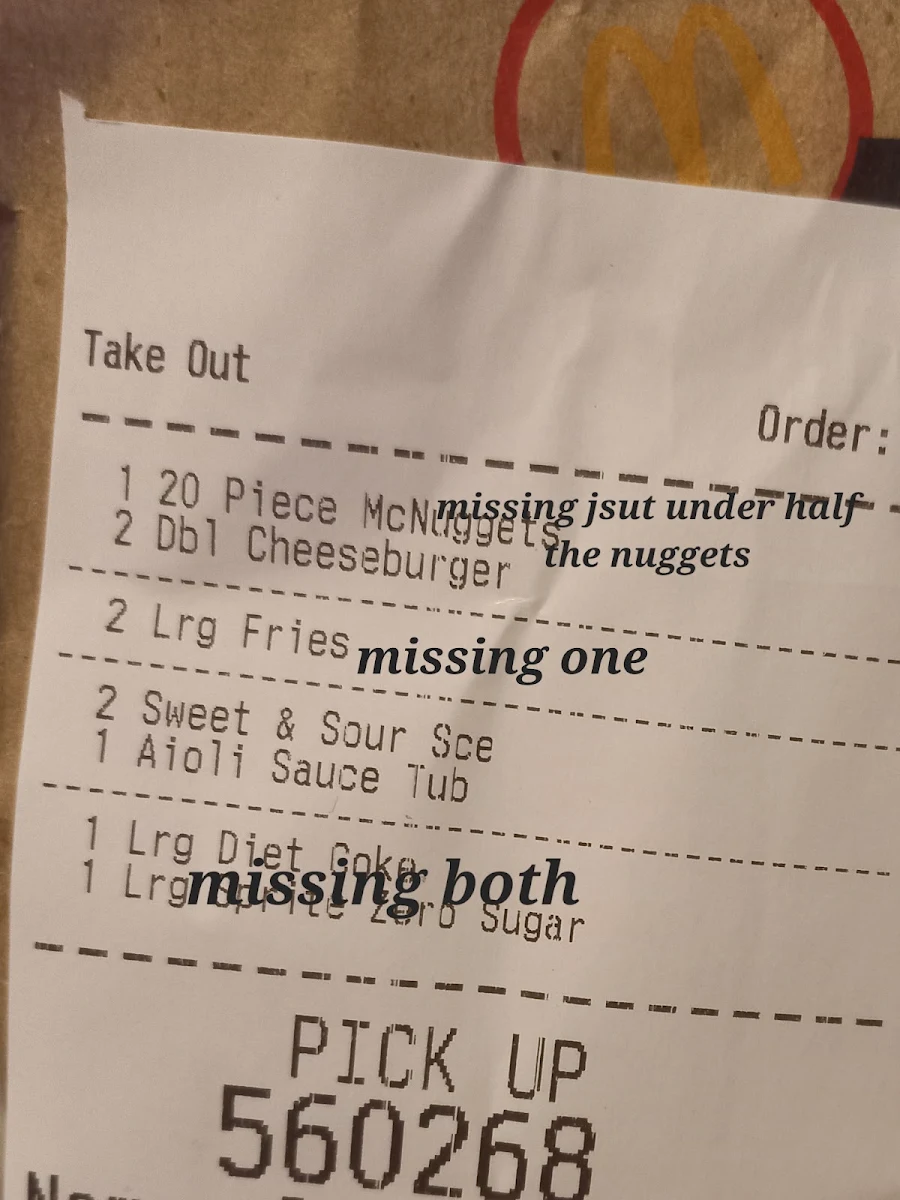 Menu, McDonald's Kenmore