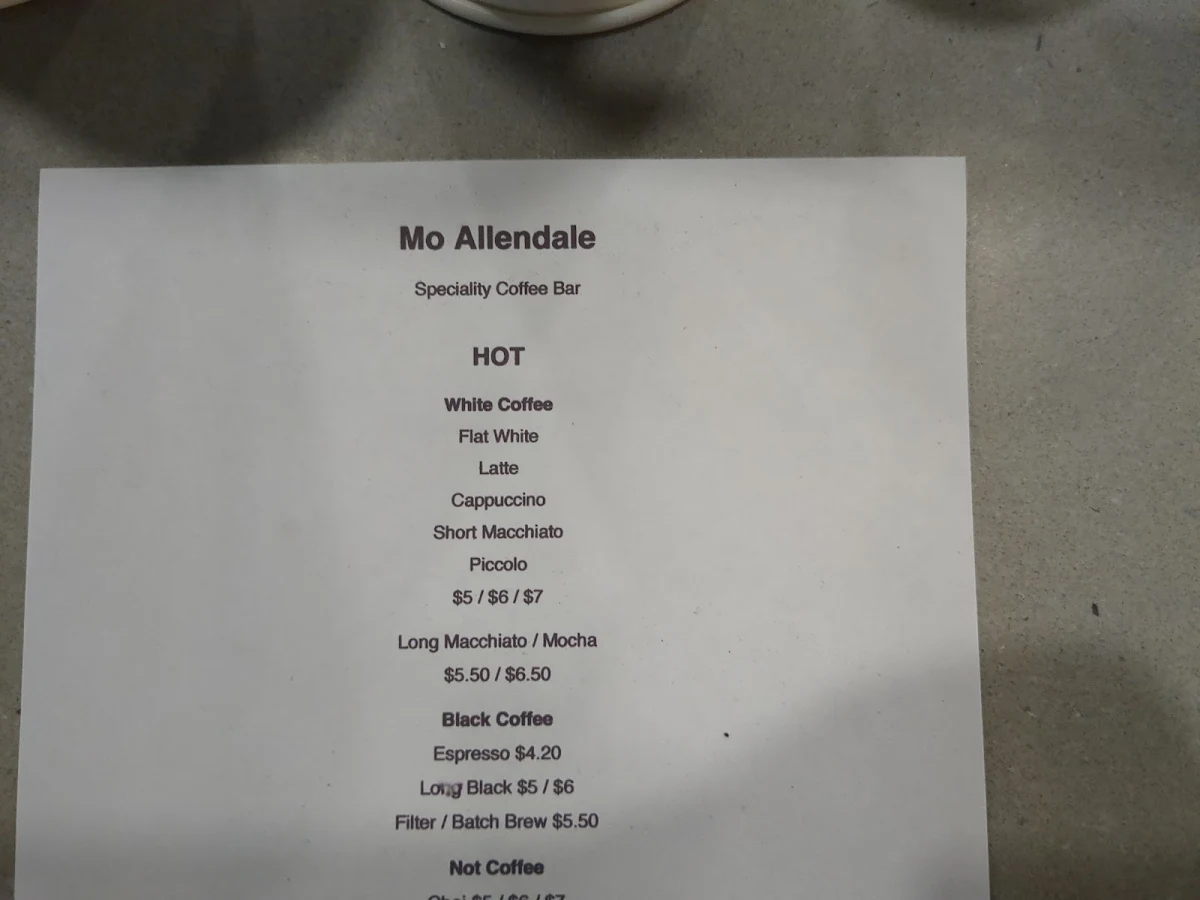 Menu, MO
