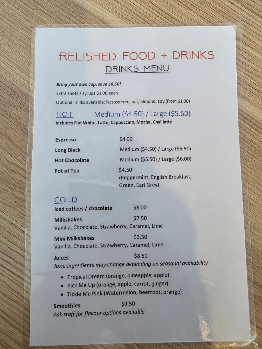 Menu, Relished Food + Gifts