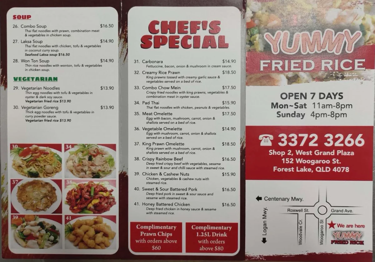 Menu, Yummy Fried Rice