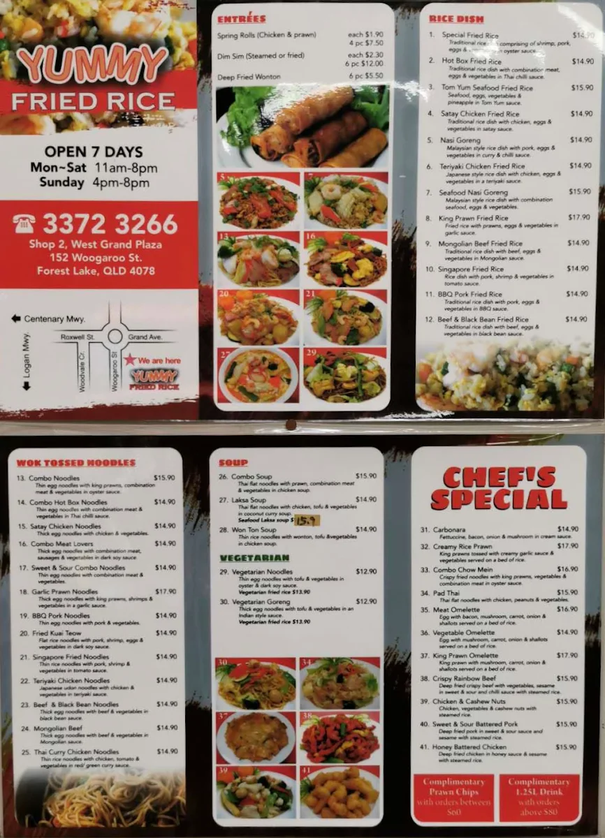 Menu, Yummy Fried Rice