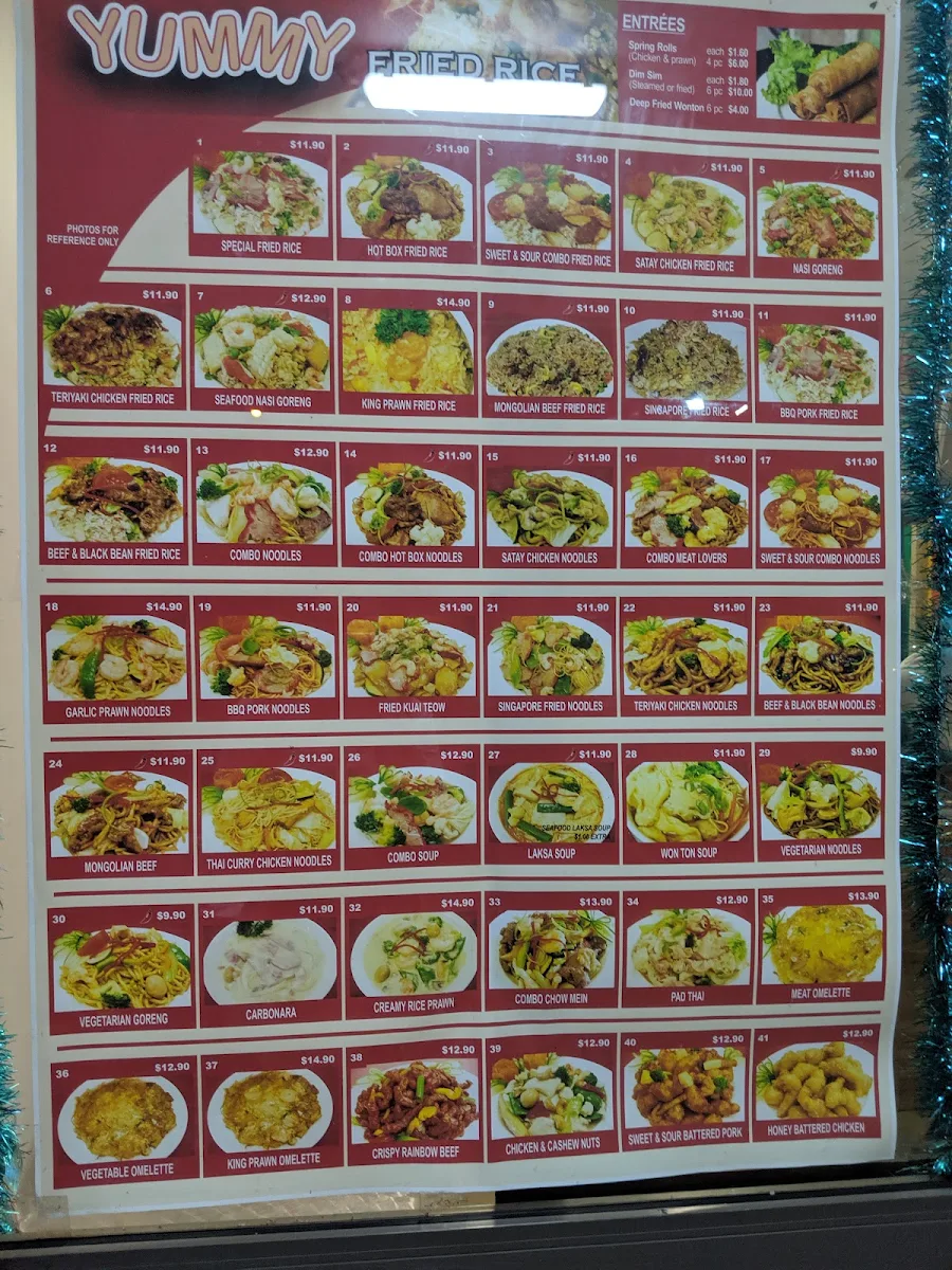 Menu, Yummy Fried Rice