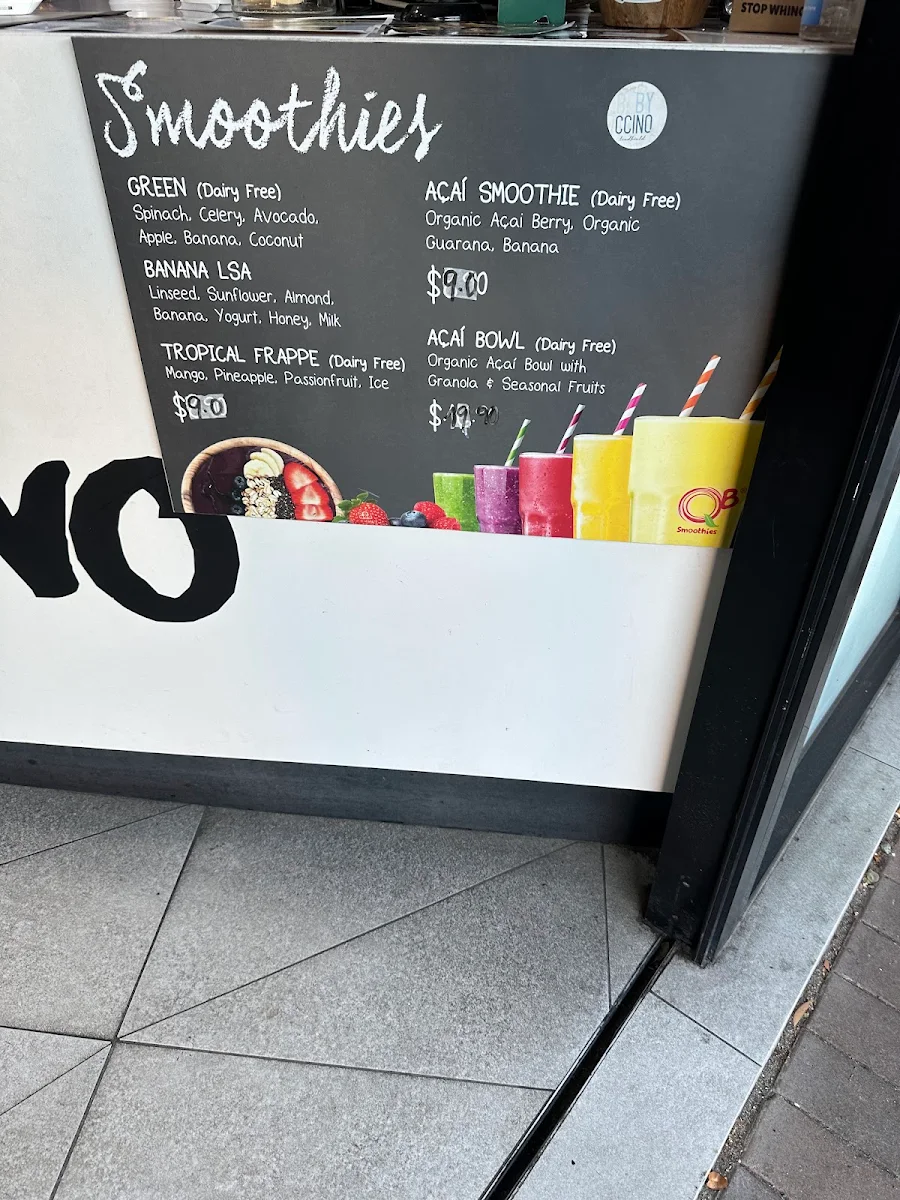 Menu, Babyccino
