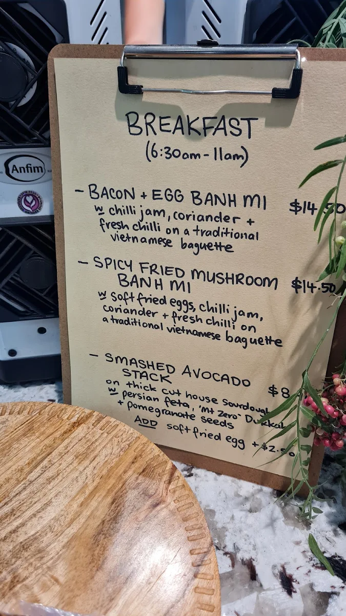 Menu, Wilburs