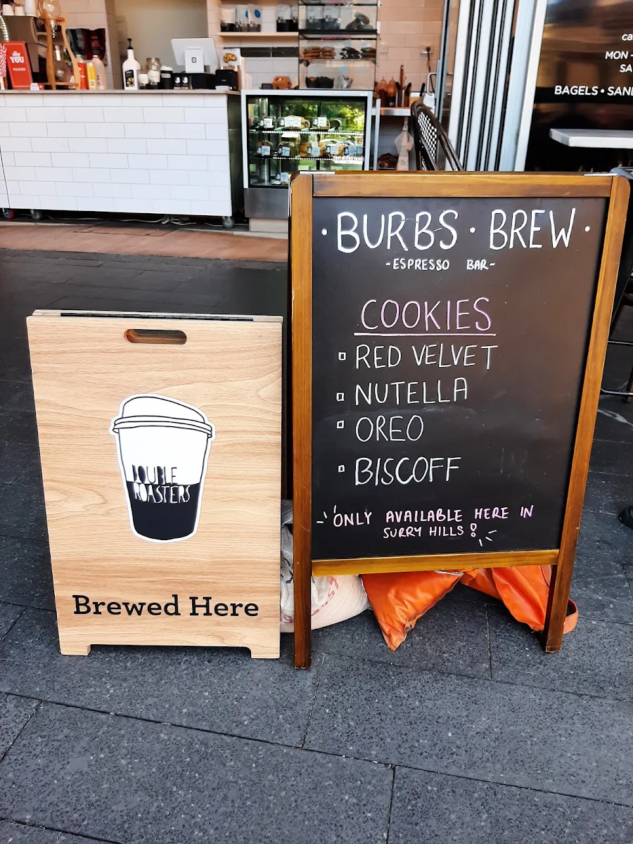 Menu, Burbs Brew Espresso Bar