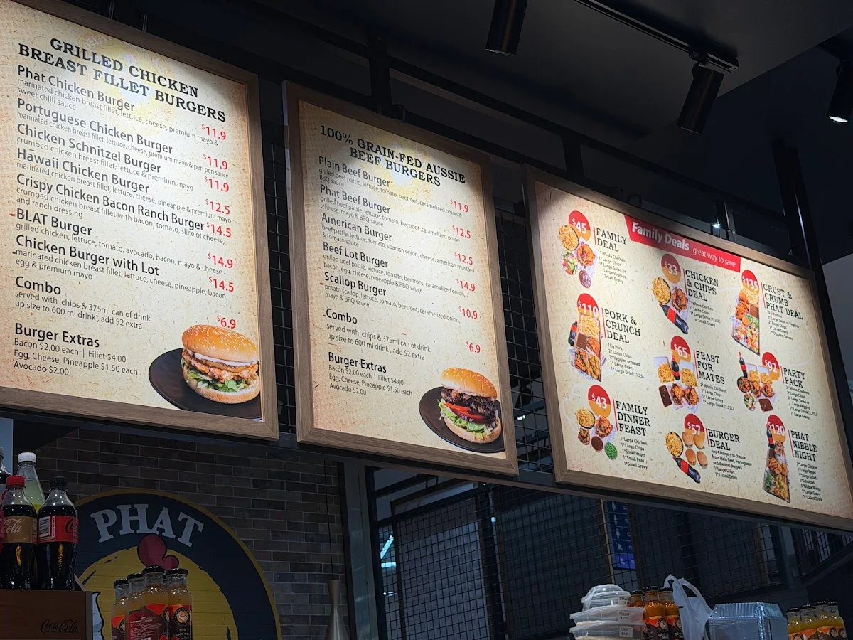 Menu, PHAT CHICKEN MARKETOWN