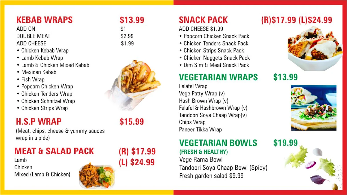 Menu, Garlic Boyz Kebabs (Doreen)