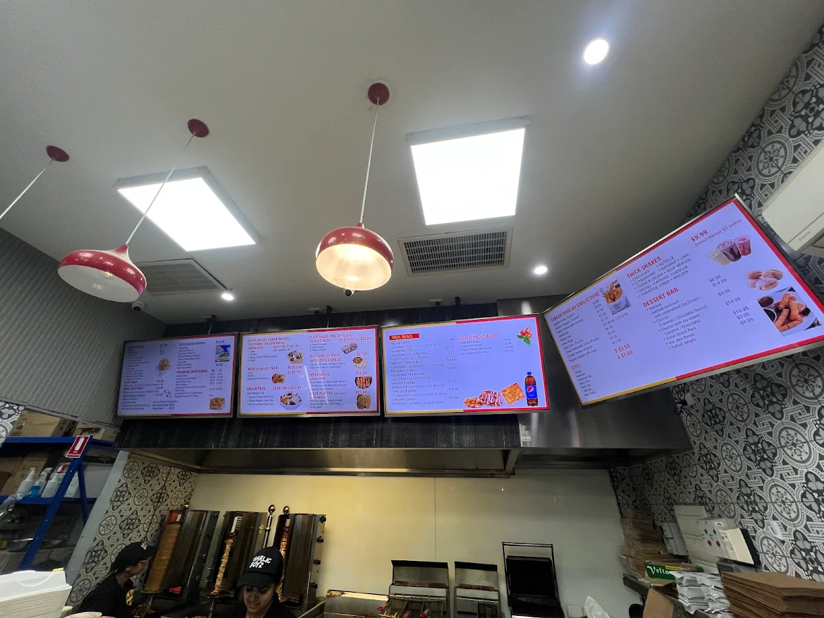 Menu, Garlic Boyz Kebabs (Doreen)