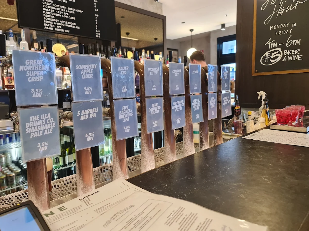 Menu, The Illawarra Hotel