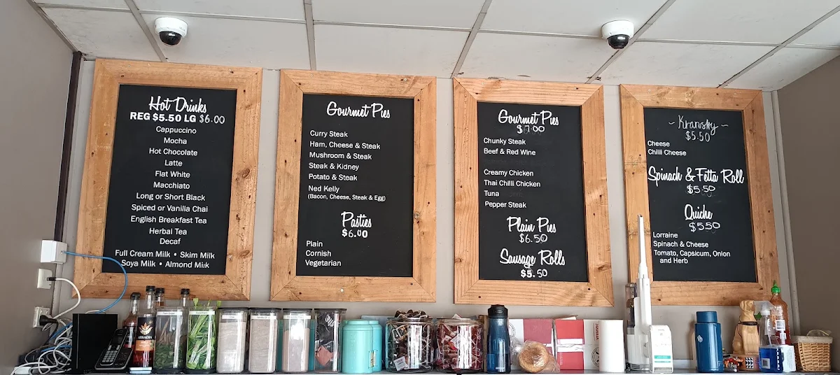 Menu, Bayside Bakery