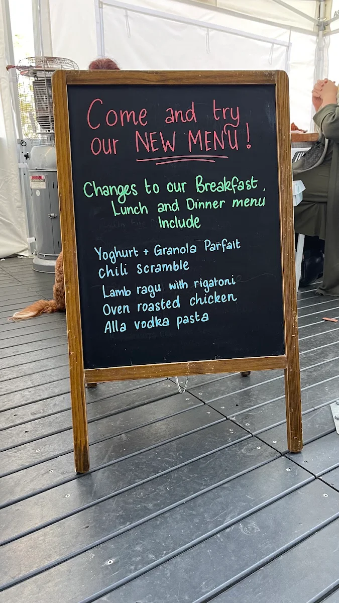 Menu, The East Pantry