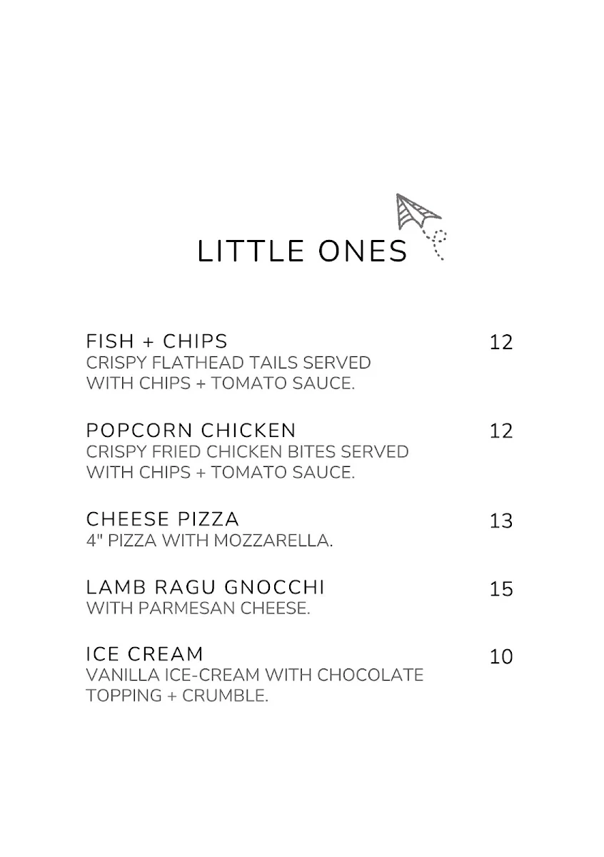 Menu, 2 Brothers Brewery