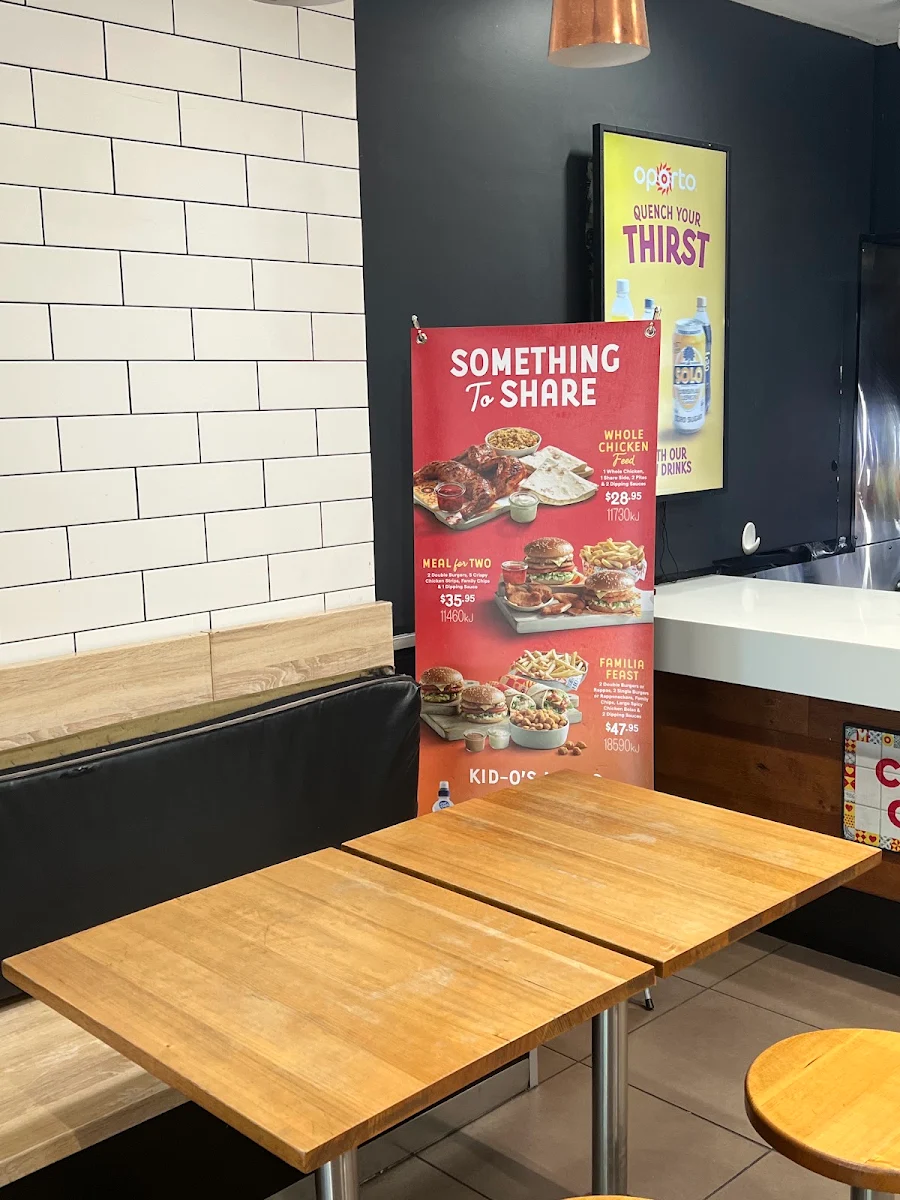 Menu, Oporto Marrickville