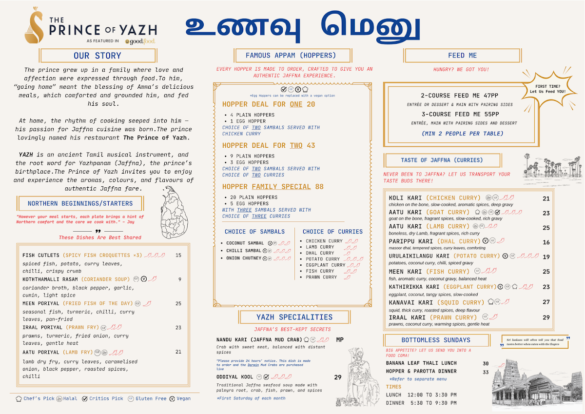 Menu, The Prince of Yazh