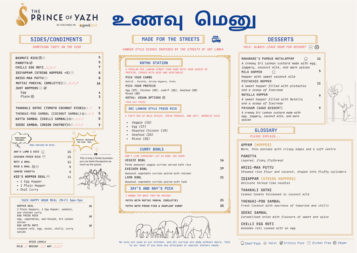 Menu, The Prince of Yazh