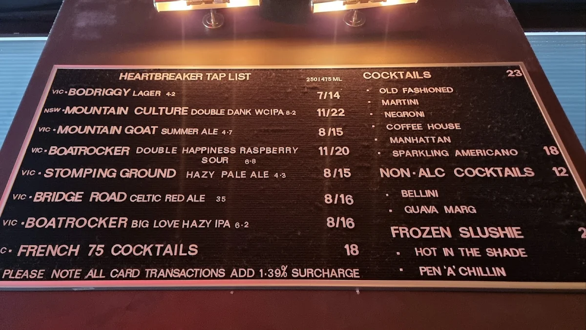 Menu, Heartbreaker