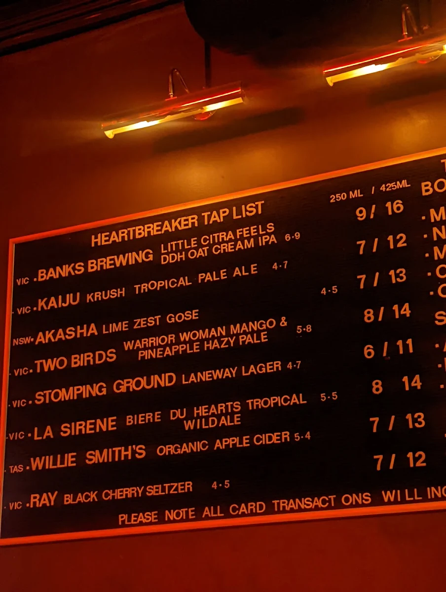 Menu, Heartbreaker