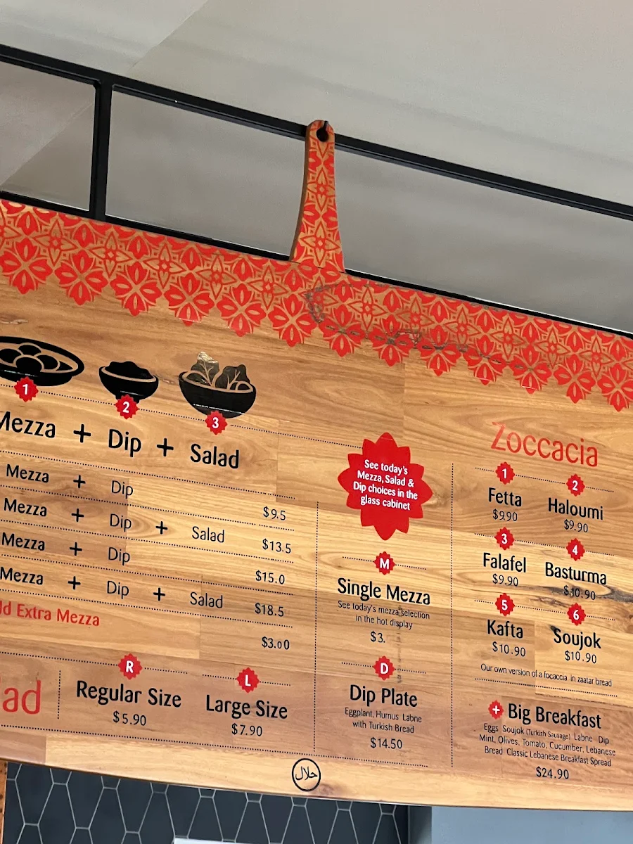 Menu, Zaatar