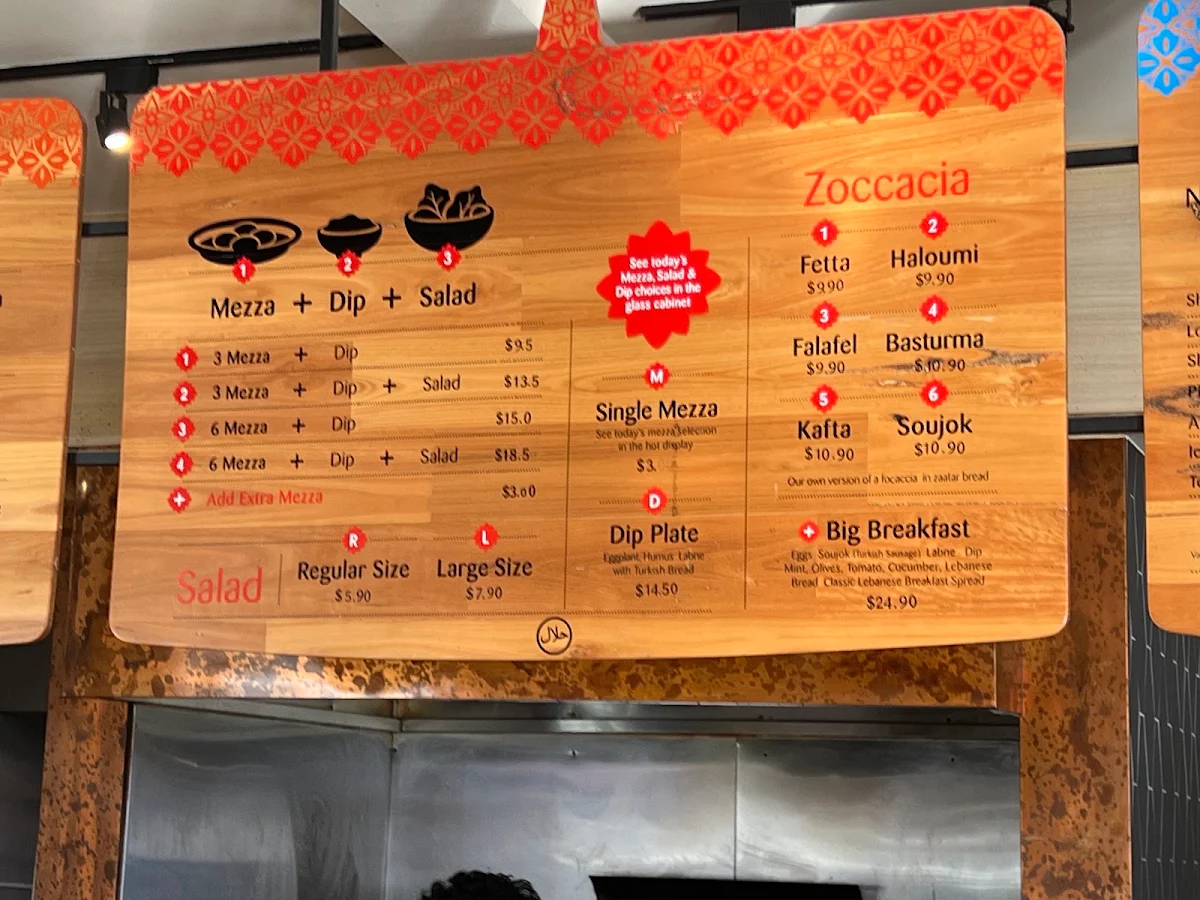 Menu, Zaatar