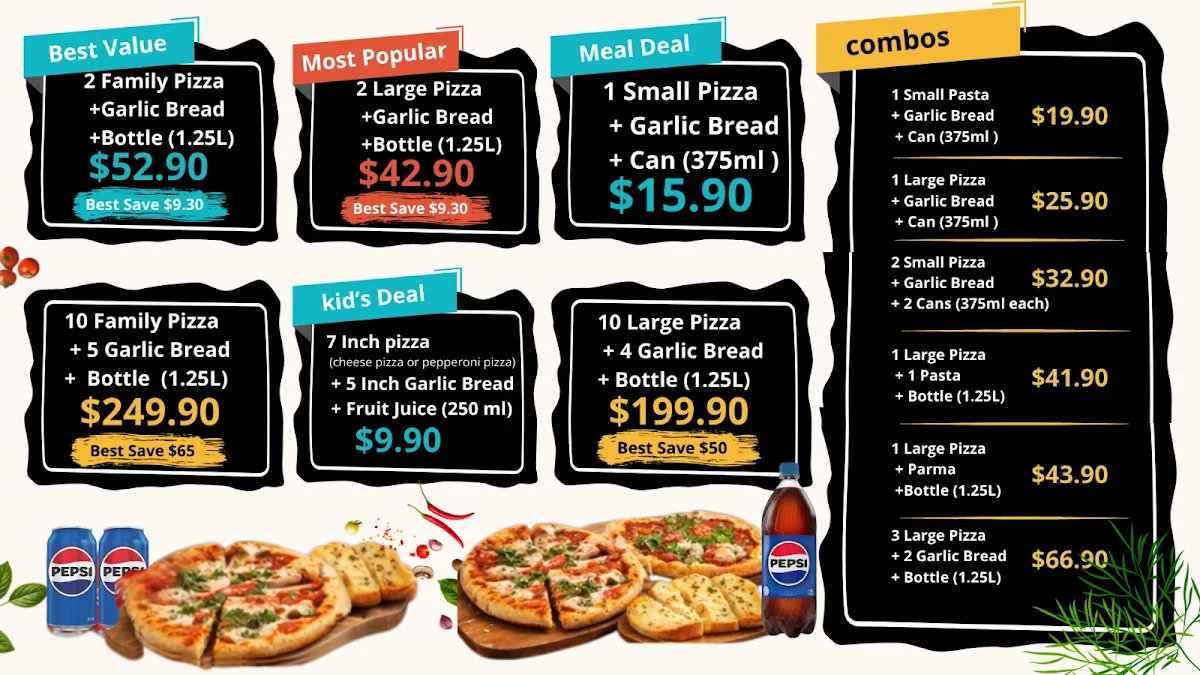 Menu, Pizza Culture