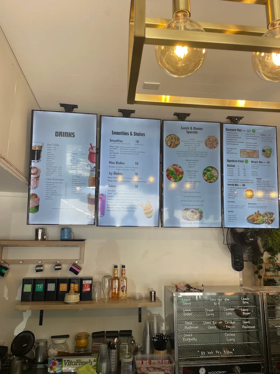 Menu, The Foliage Cafe
