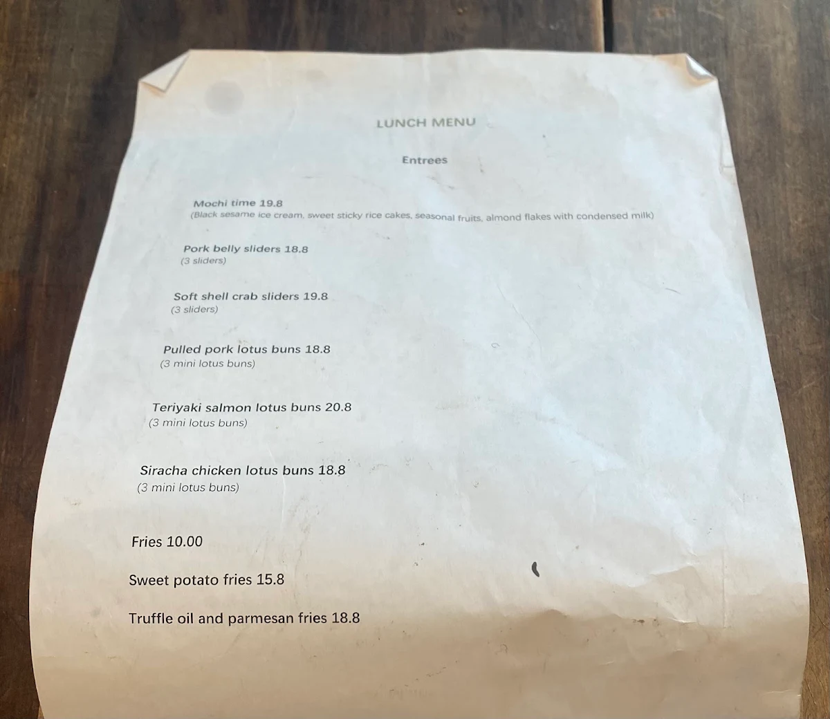 Menu, Cafe Lost and Found - North Sydney Cafe, Coffee Nearby