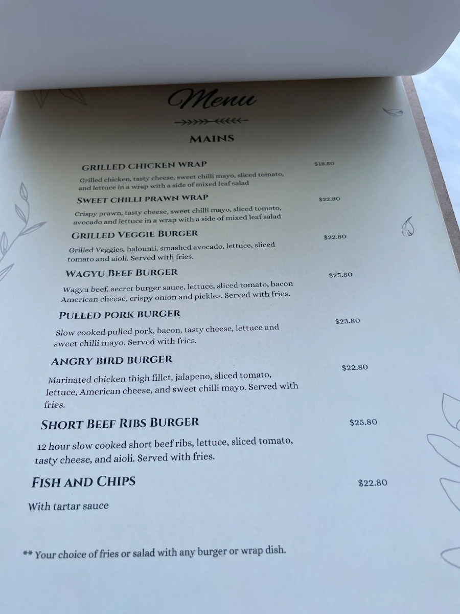 Menu, Cafe Lost and Found - North Sydney Cafe, Coffee Nearby