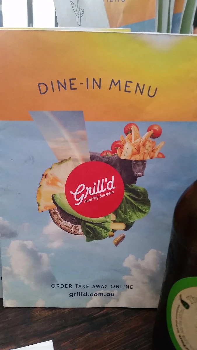 Menu, Grill'd Burgers - Crows Nest