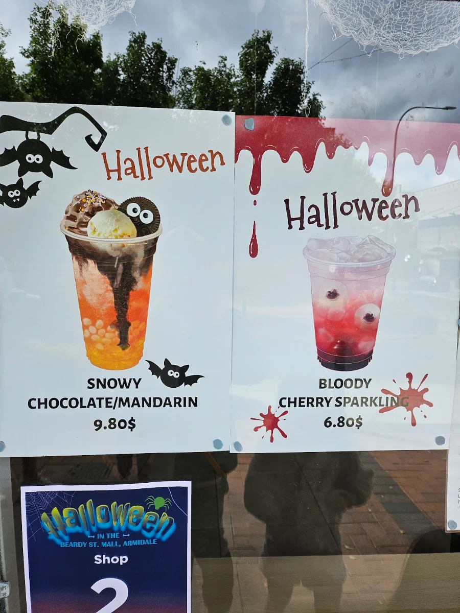 Menu, kawa tea