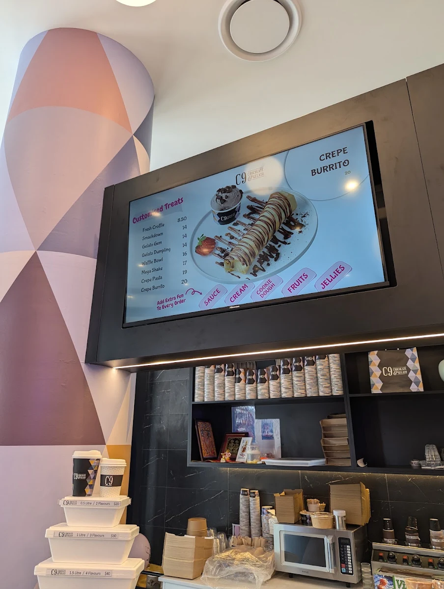 Menu, C9 Chocolate & Gelato Tallawong