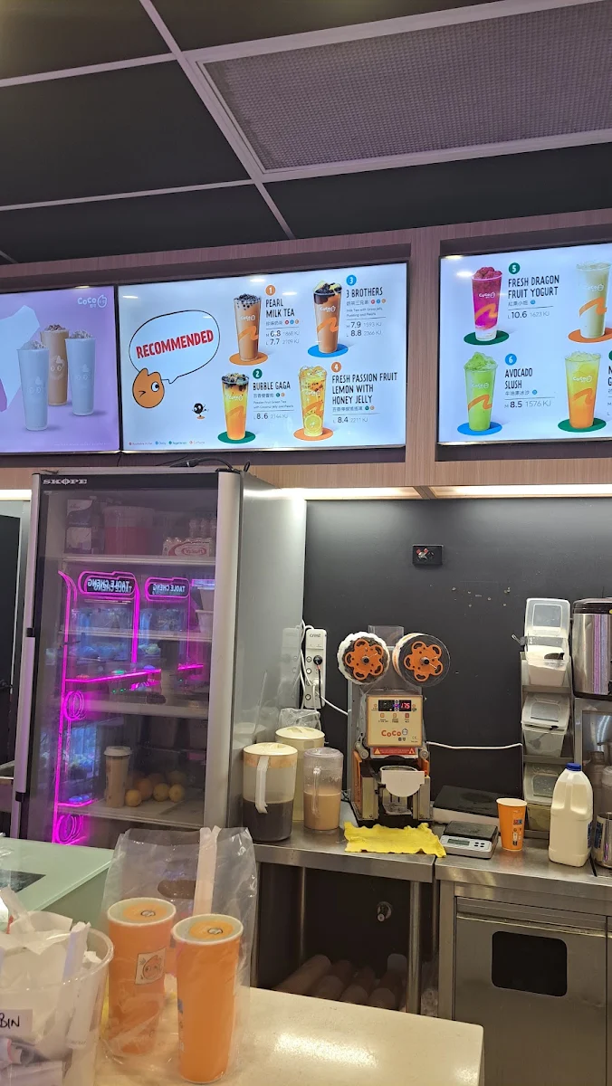 Menu, CoCo Bubble Tea