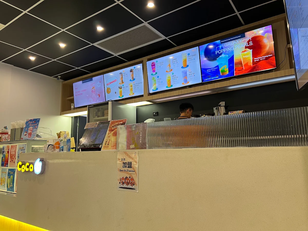 Menu, CoCo Bubble Tea