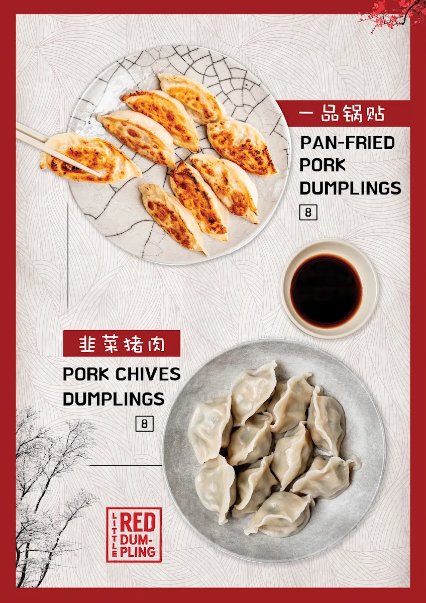 Menu, Little Red Dumpling Eatons Hill
