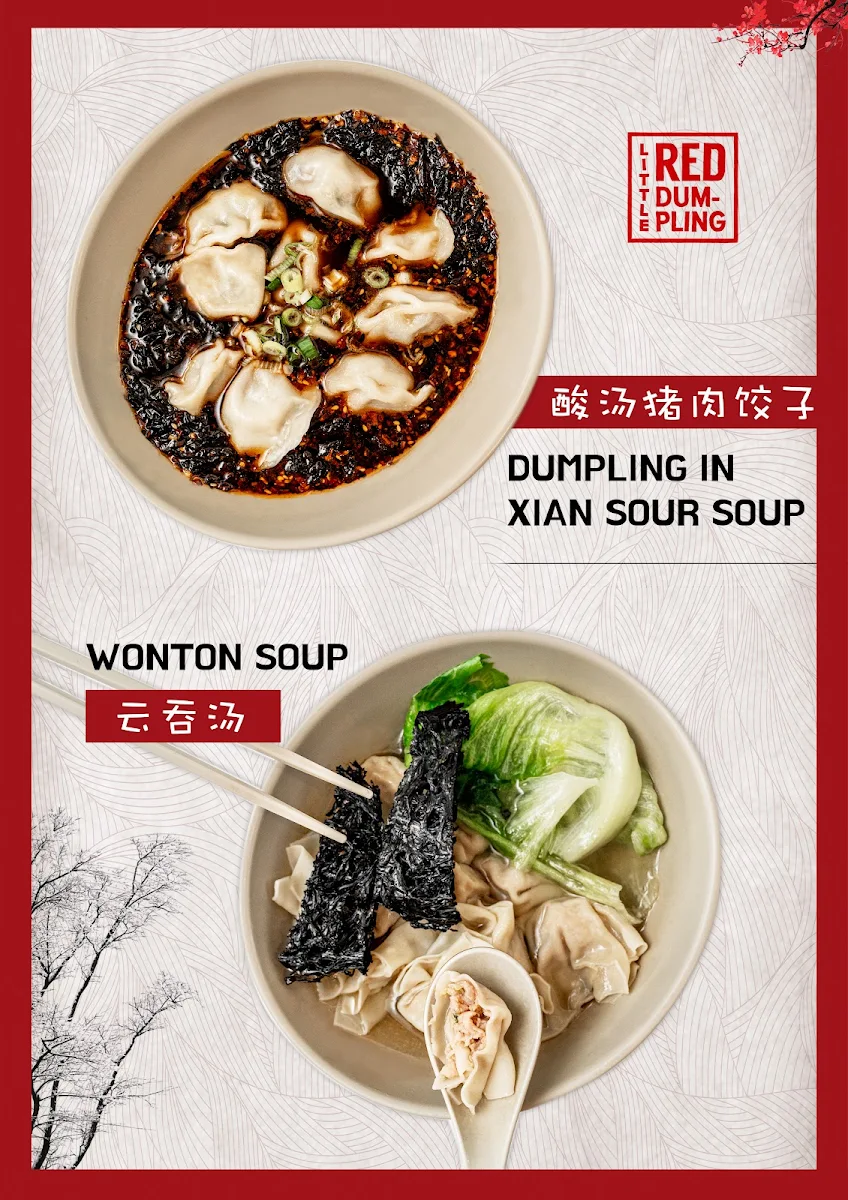 Menu, Little Red Dumpling Eatons Hill