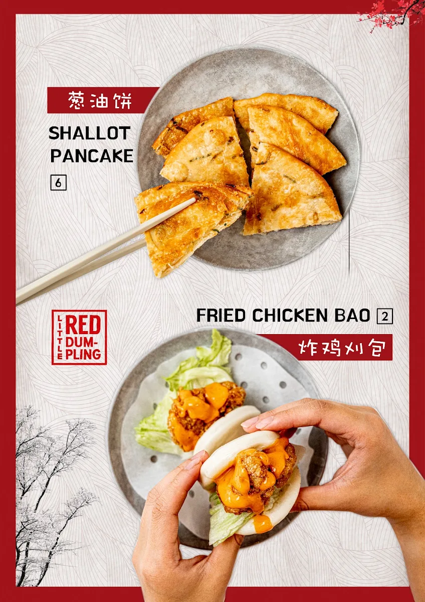 Menu, Little Red Dumpling Eatons Hill
