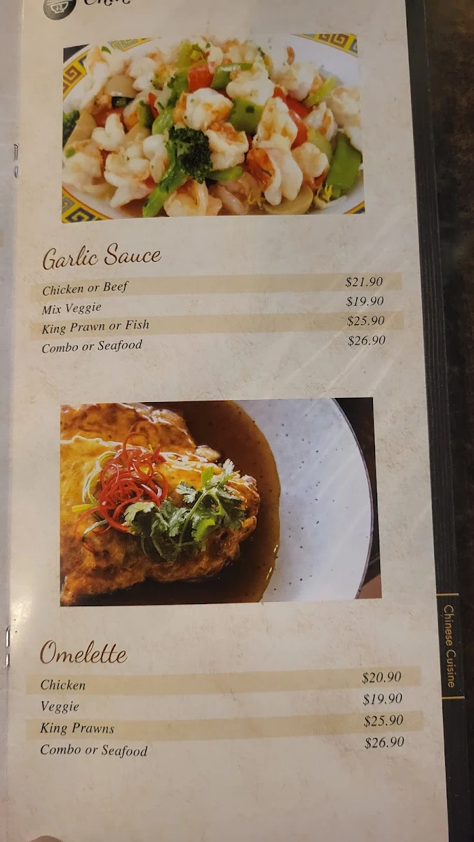 Menu, Asian Kitchen Treendale