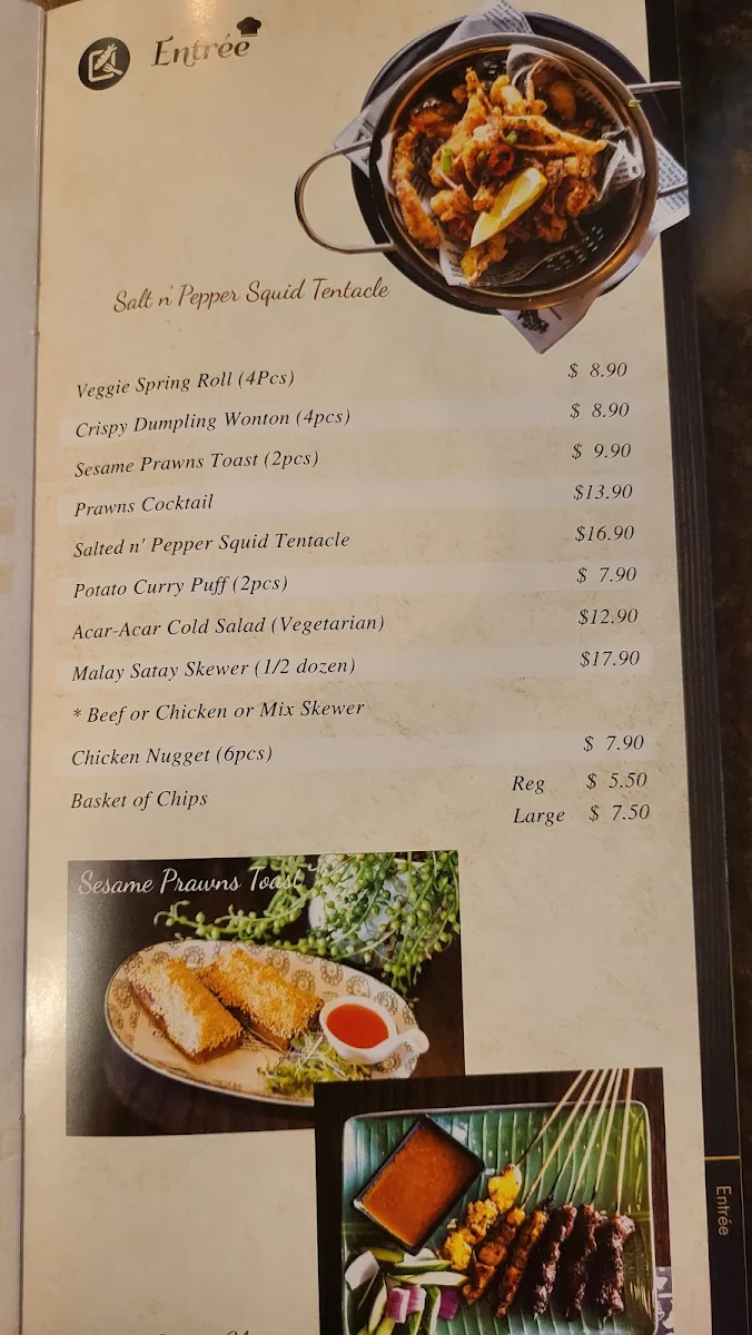 Menu, Asian Kitchen Treendale